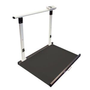 MARSDEN M-653 WHEELCHAIR SCALE WITH FOLDING HANDRAIL