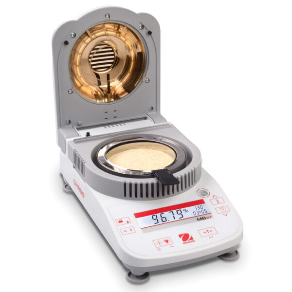 OHAUS MB 23/25/27 MOISTURE ANALYSER in use